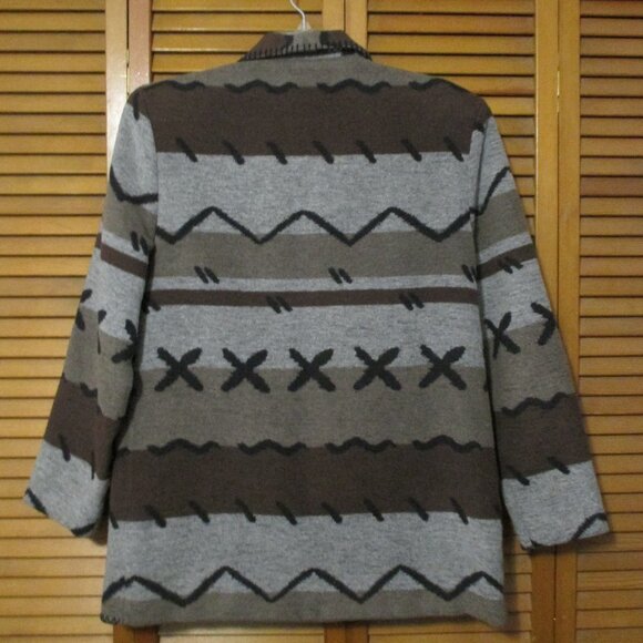 David Paul New York Vintage jacket wool blend Southwest one button size M - Picture 9 of 11